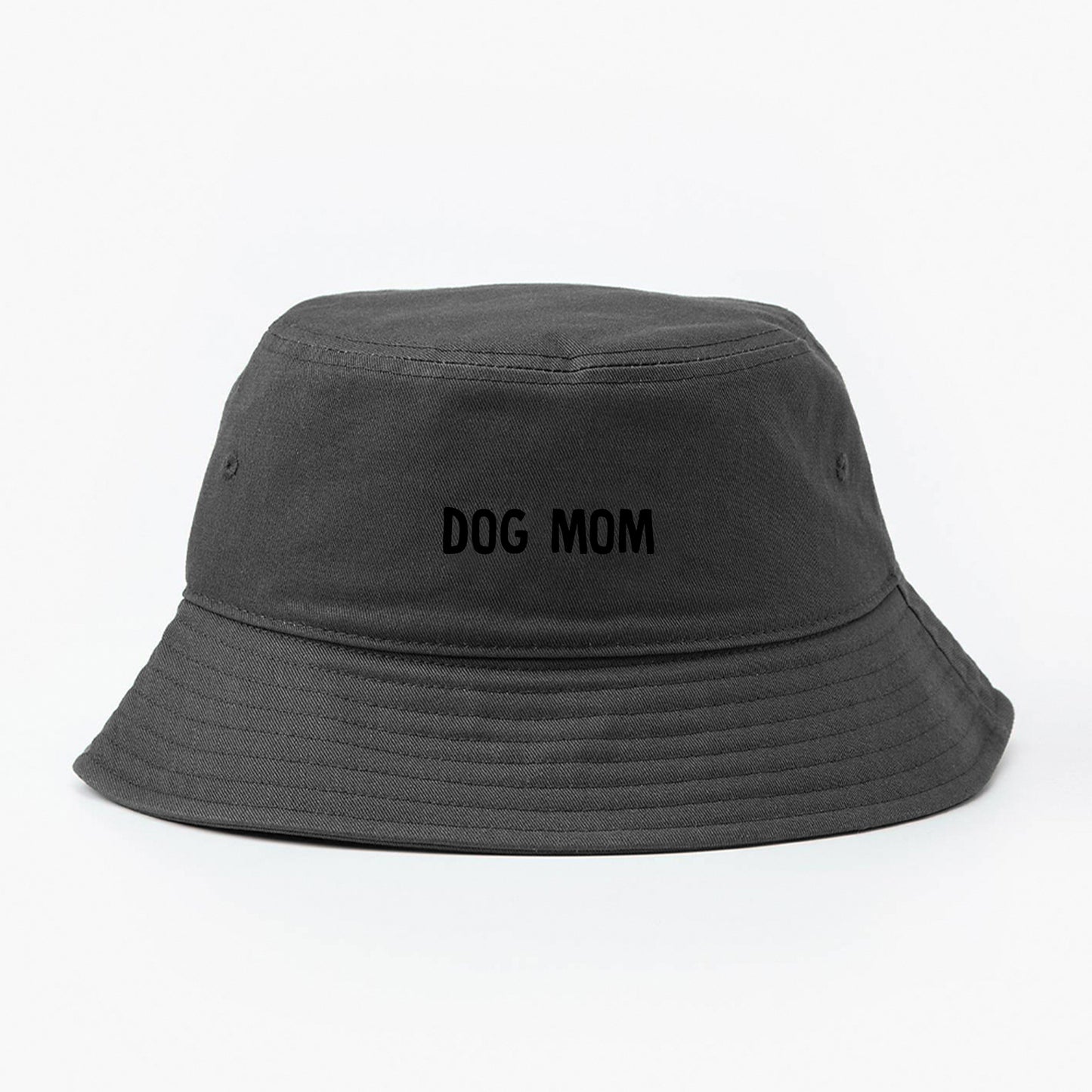 Dog Mom Black Bucket Hat