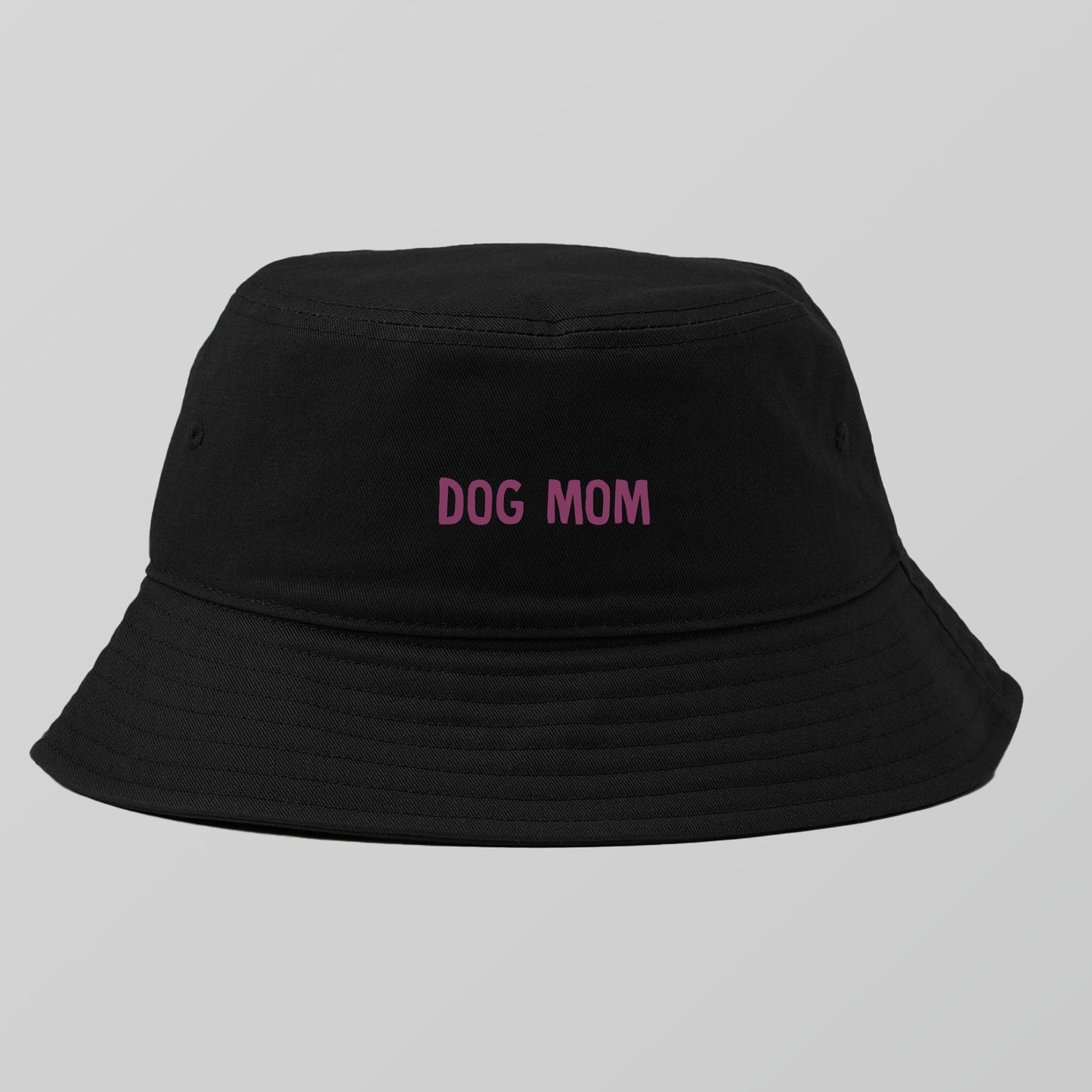Dog Mom Black Bucket Hat