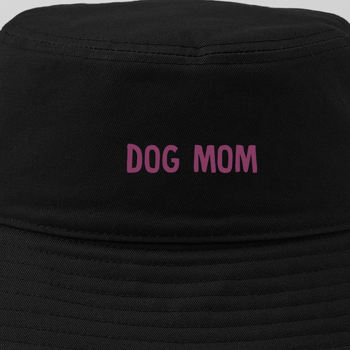Dog Mom Black Bucket Hat