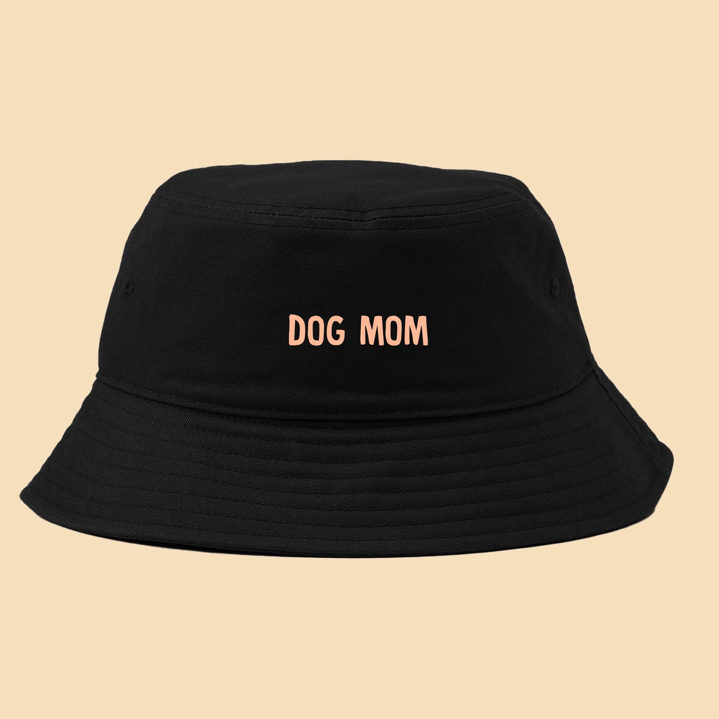 Dog Mom Peach Bucket Hat