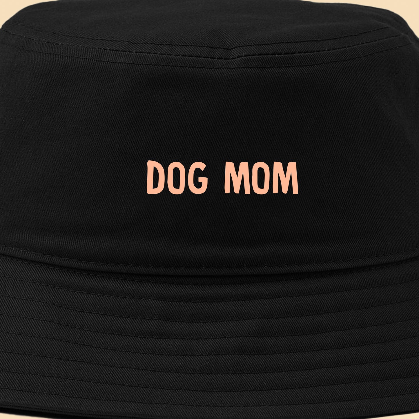 Dog Mom Peach Bucket Hat