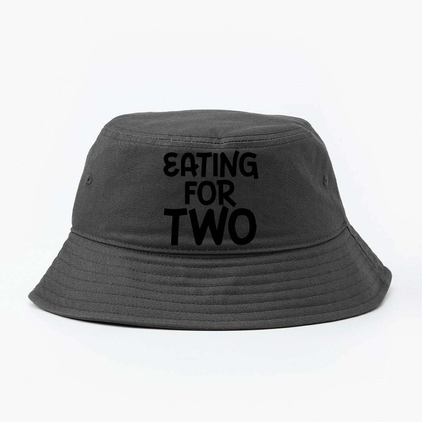 "Eating For Two" Black Bucket Hat