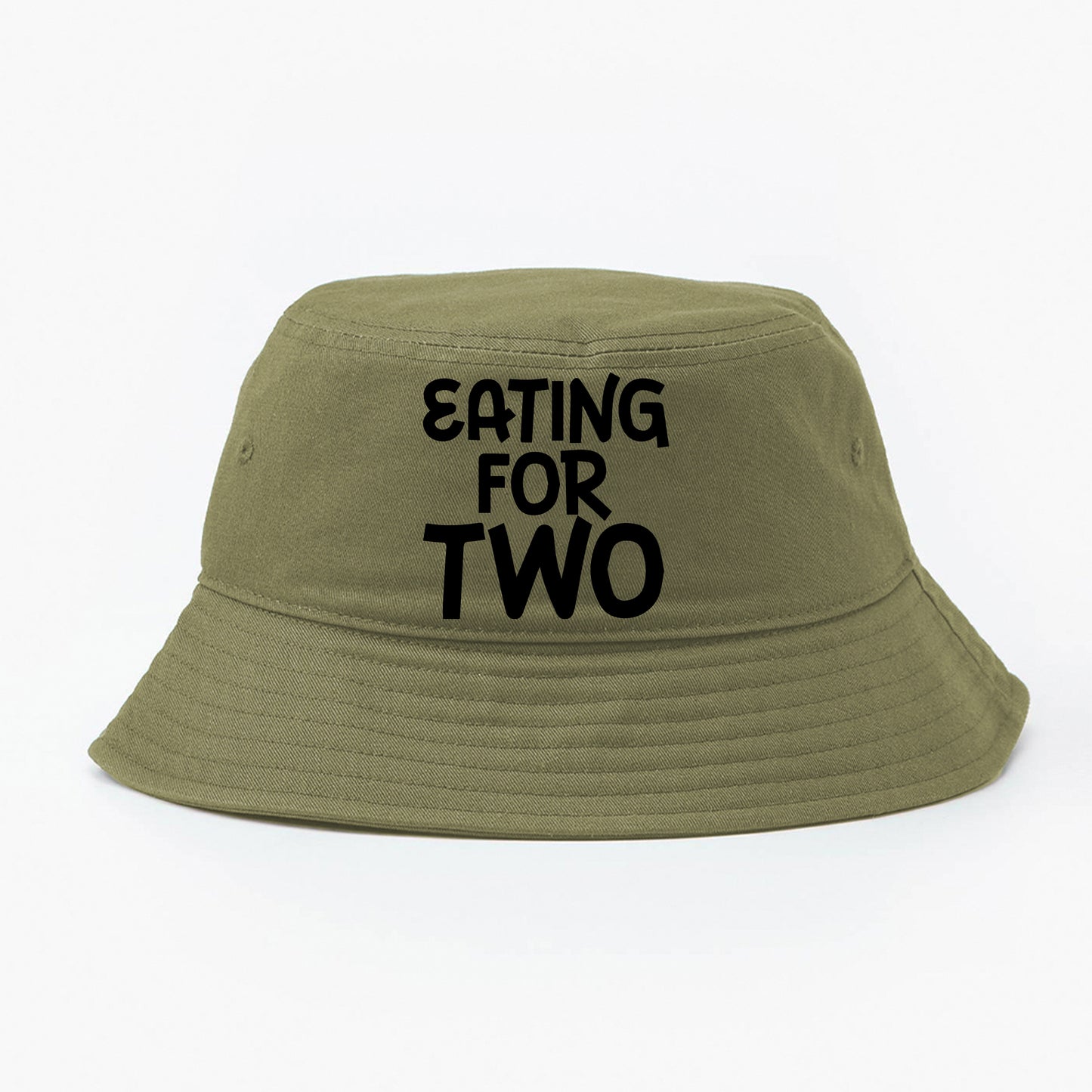 "Eating For Two" Black Bucket Hat