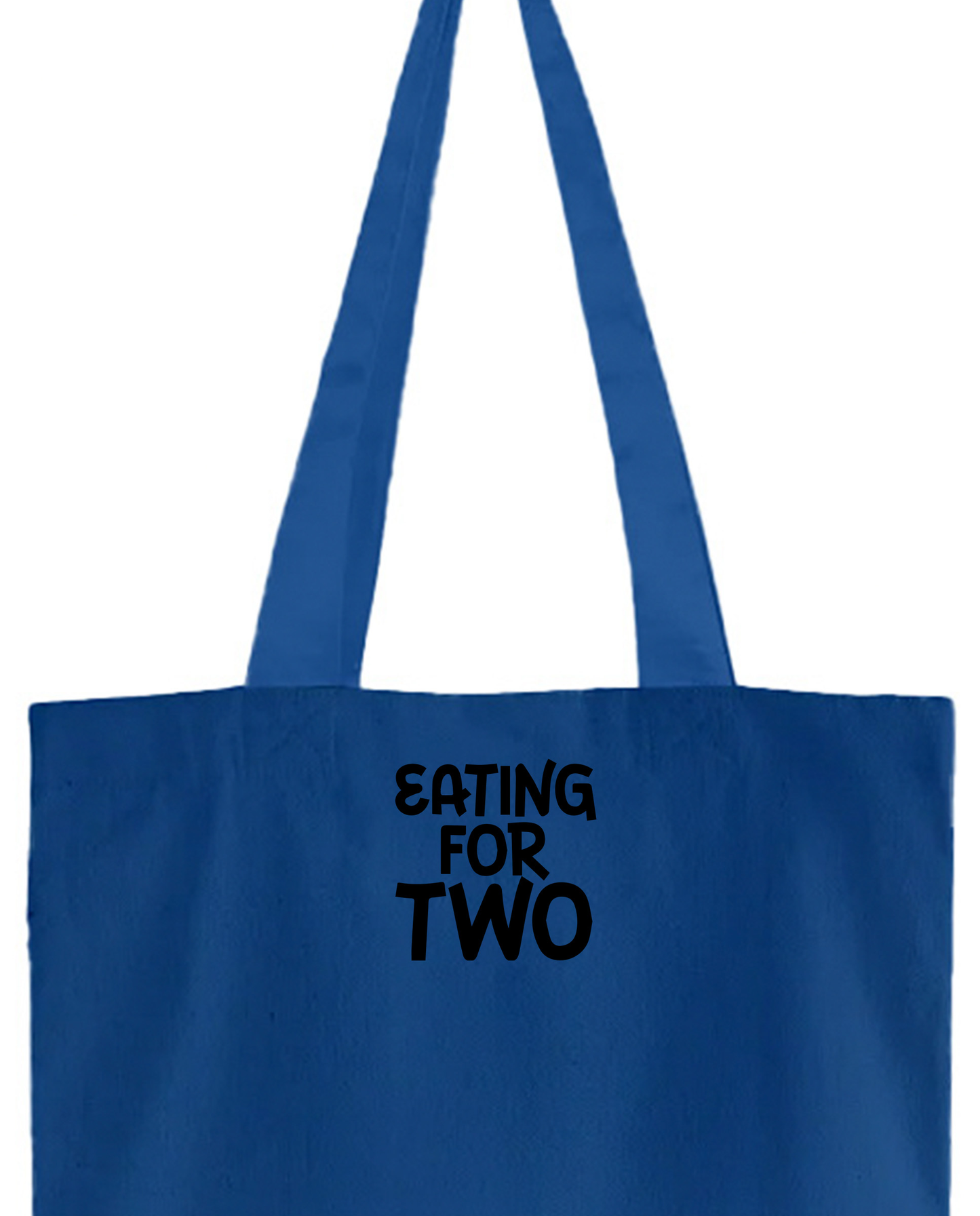 "Eating For Two" Black Tote Bag