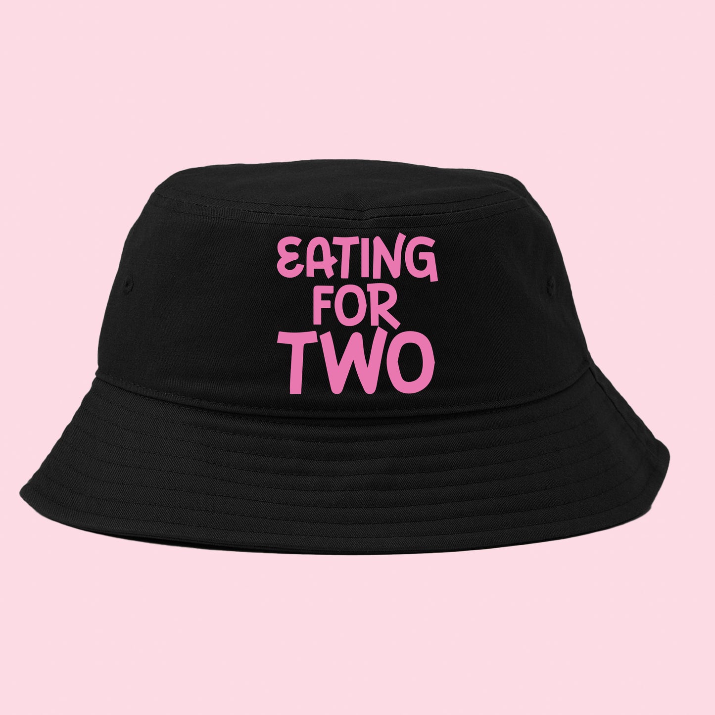 "Eating For Two" Pink Bucket Hat