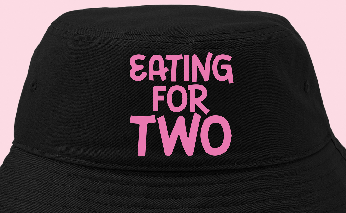 "Eating For Two" Pink Bucket Hat