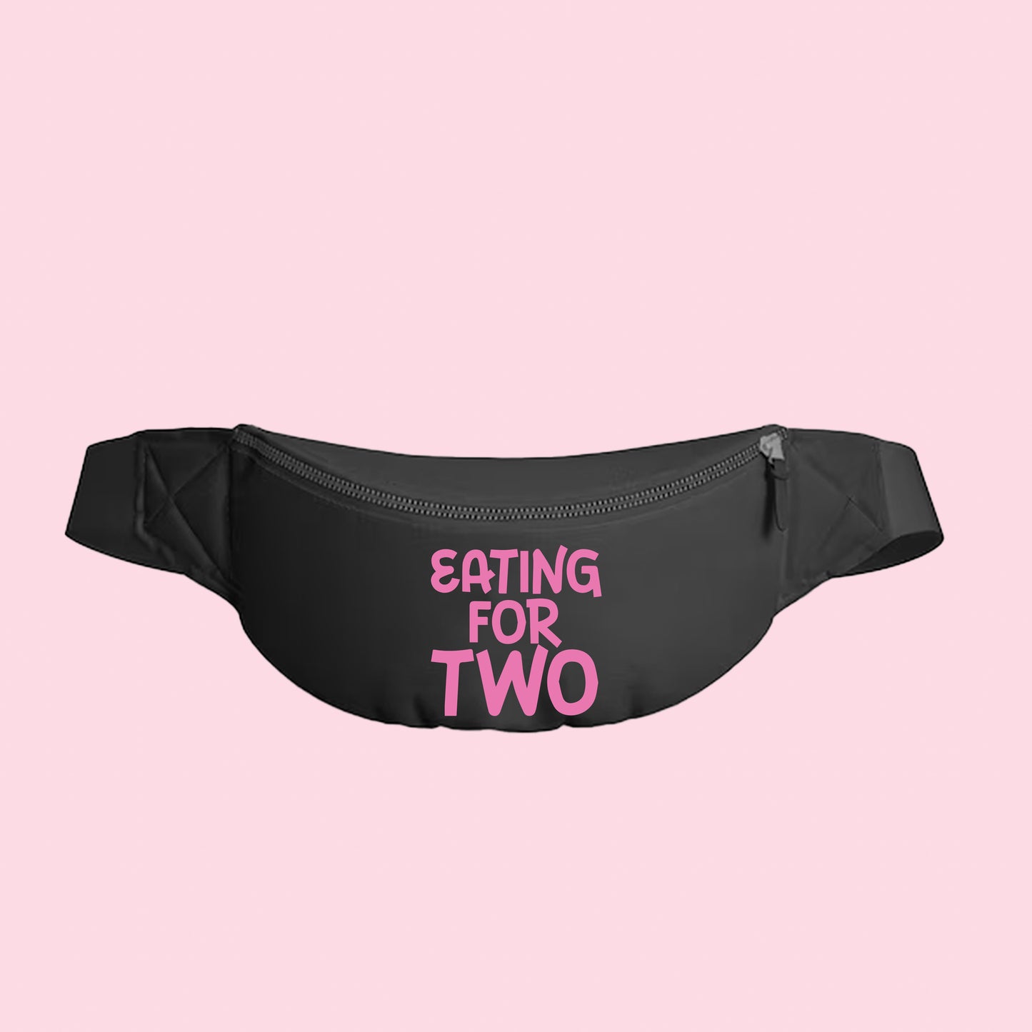 "Eating For Two" Pink Fanny Pack