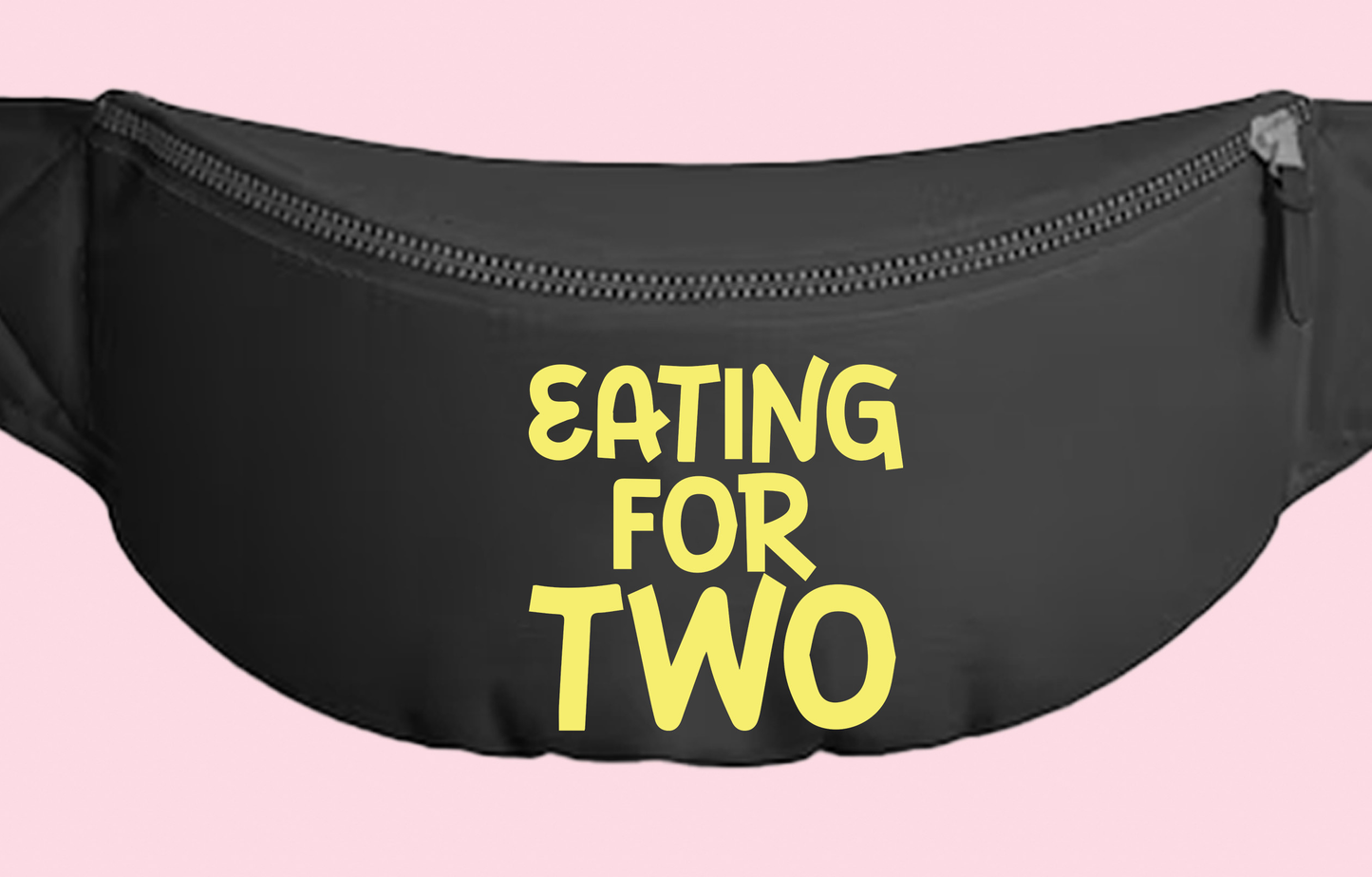 "Eating For Two" Pink Fanny Pack
