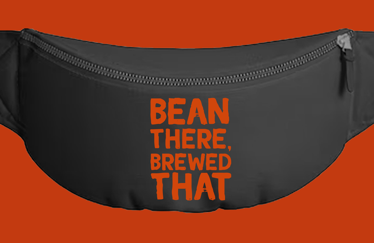 Bean There, Brewed That Dark Orange Fanny Pack