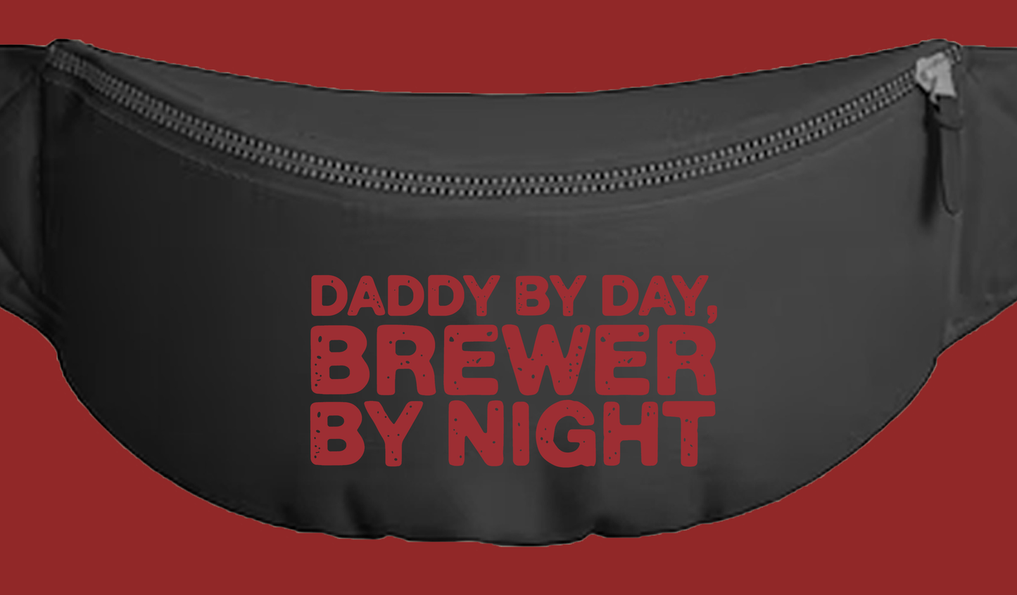 Daddy by Day, Brewer by Night Brown Fanny Pack