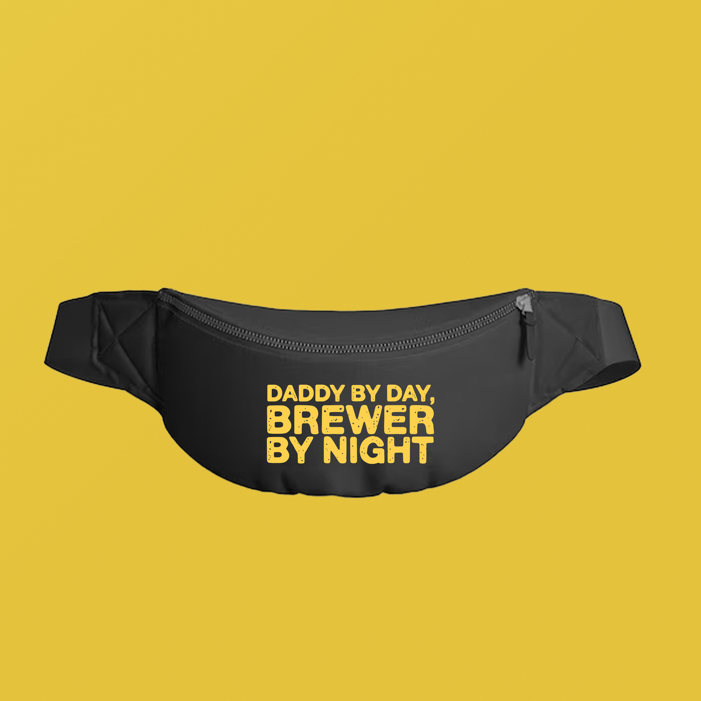 Daddy by Day, Brewer by Night Yellow Fanny Pack