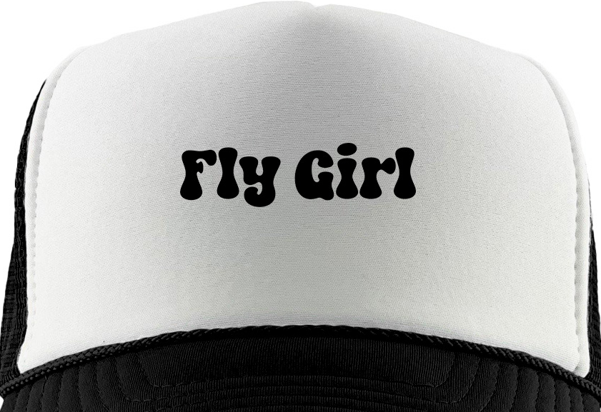 Fly Girl Black Foam Trucket Hat
