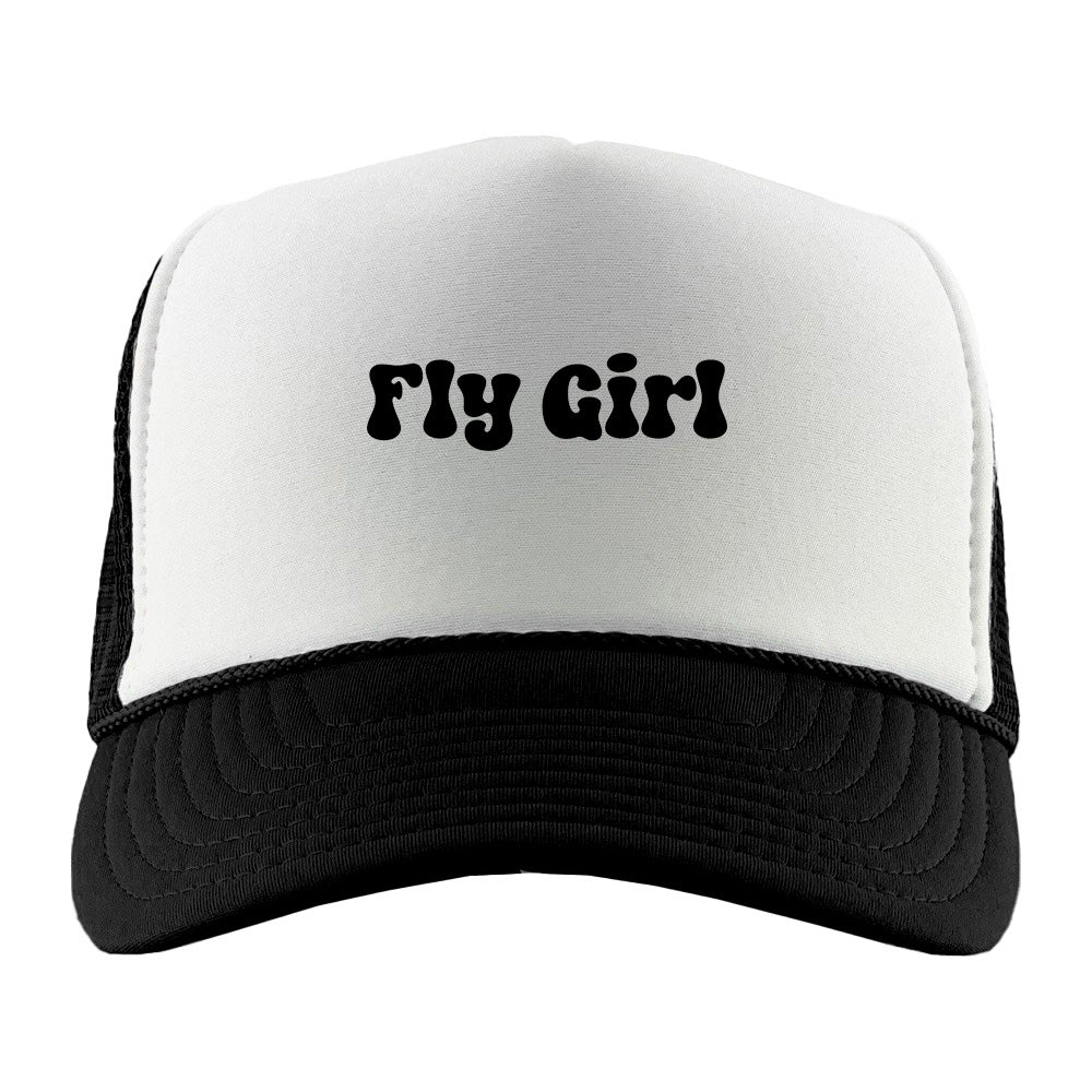 Fly Girl Black Foam Trucket Hat