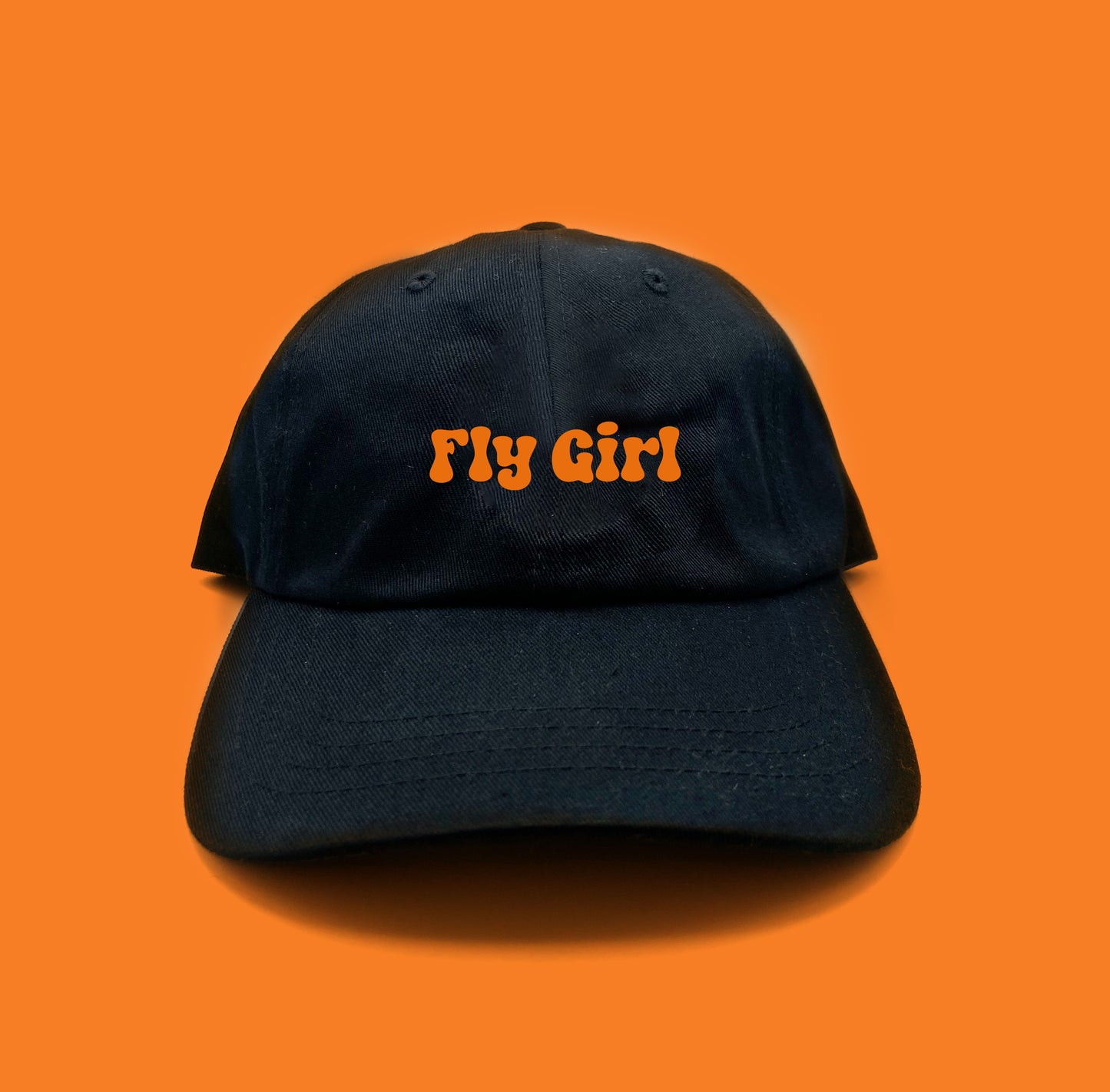Fly Girl Orange Dad Hat