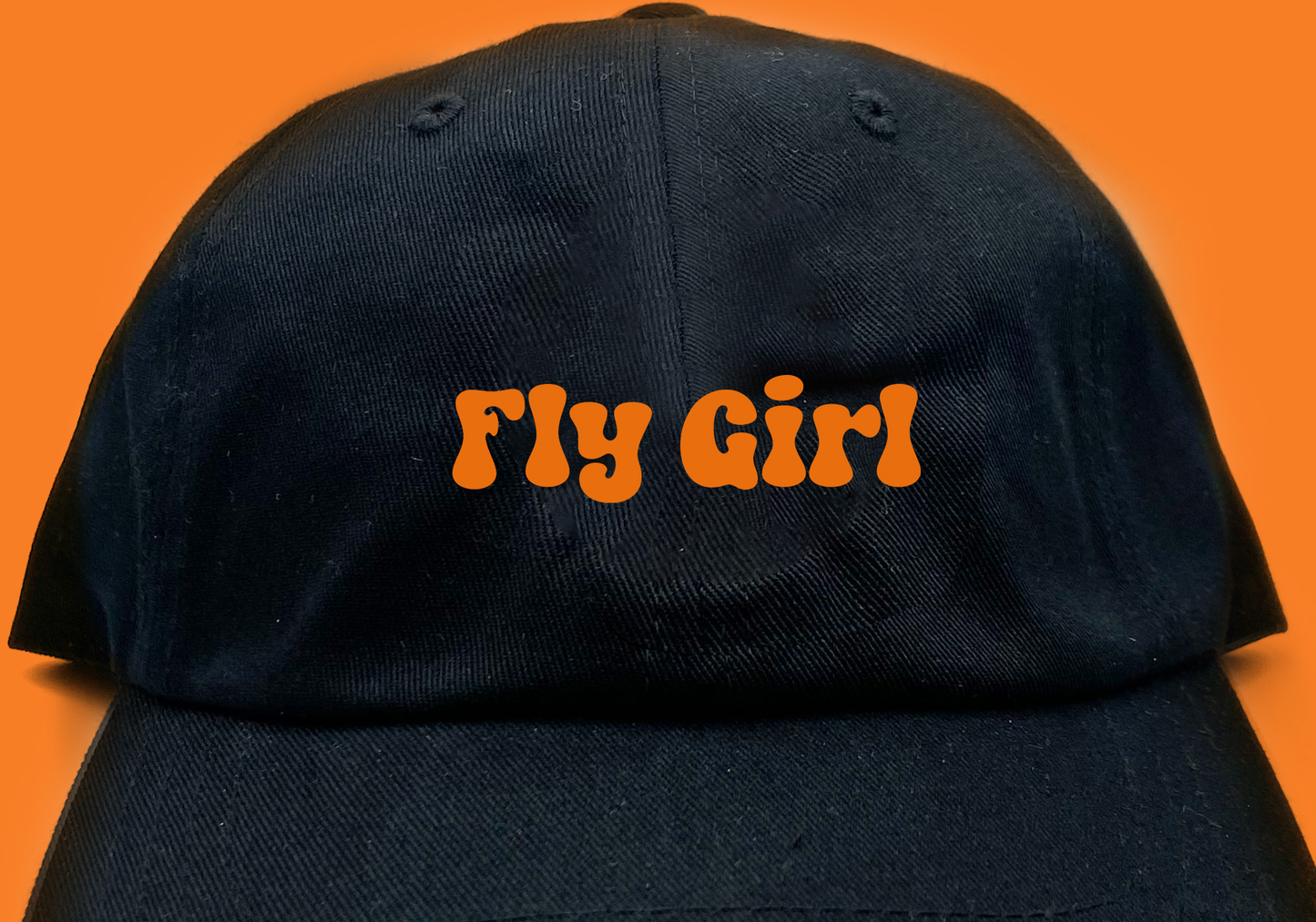 Fly Girl Orange Dad Hat
