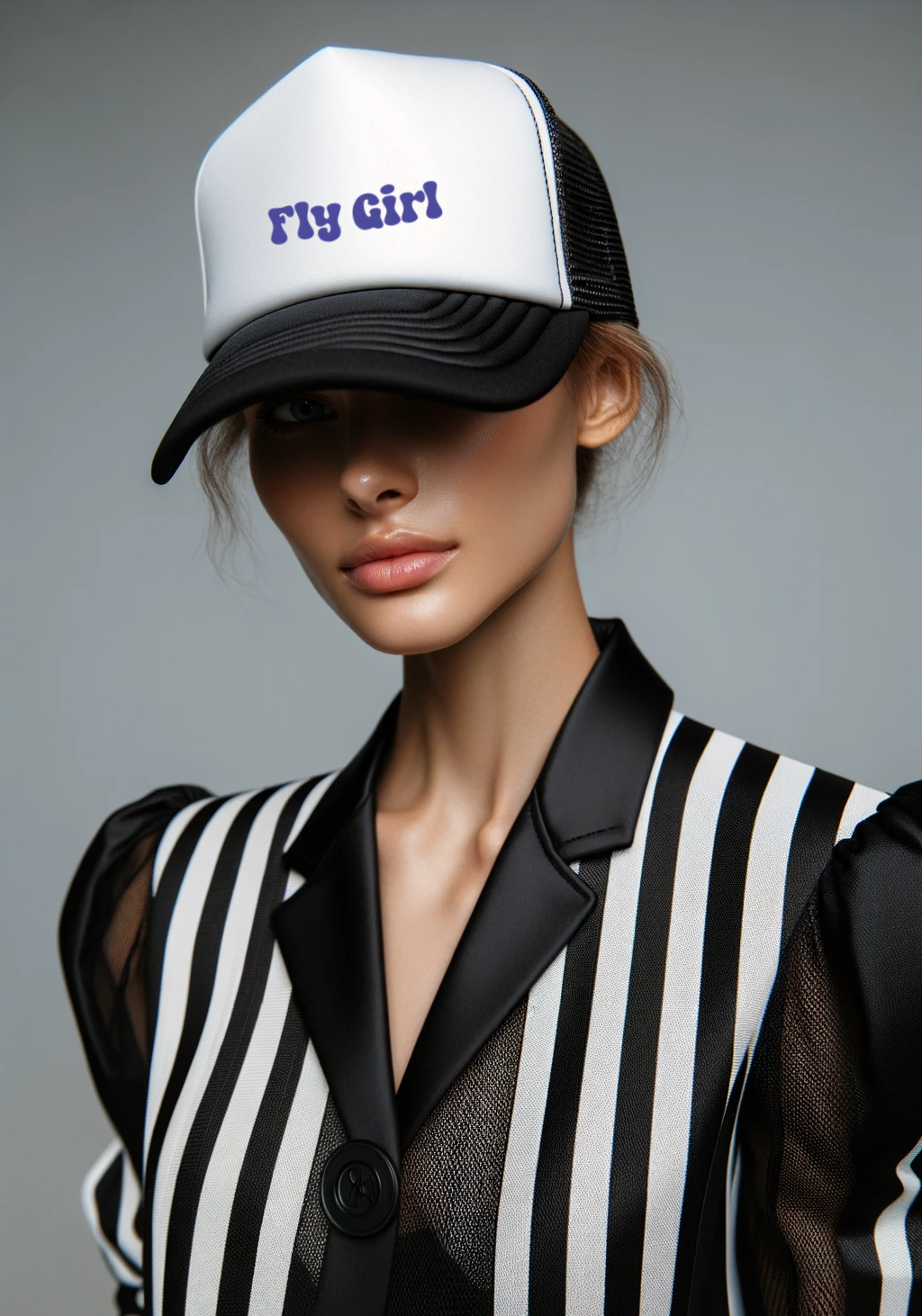 Fly Girl Purple Foam Trucker Hat