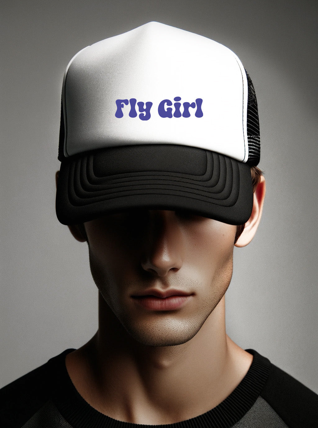 Fly Girl Purple Foam Trucker Hat