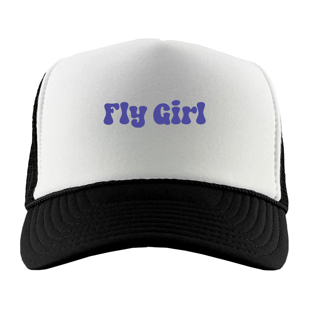 Fly Girl Purple Foam Trucker Hat