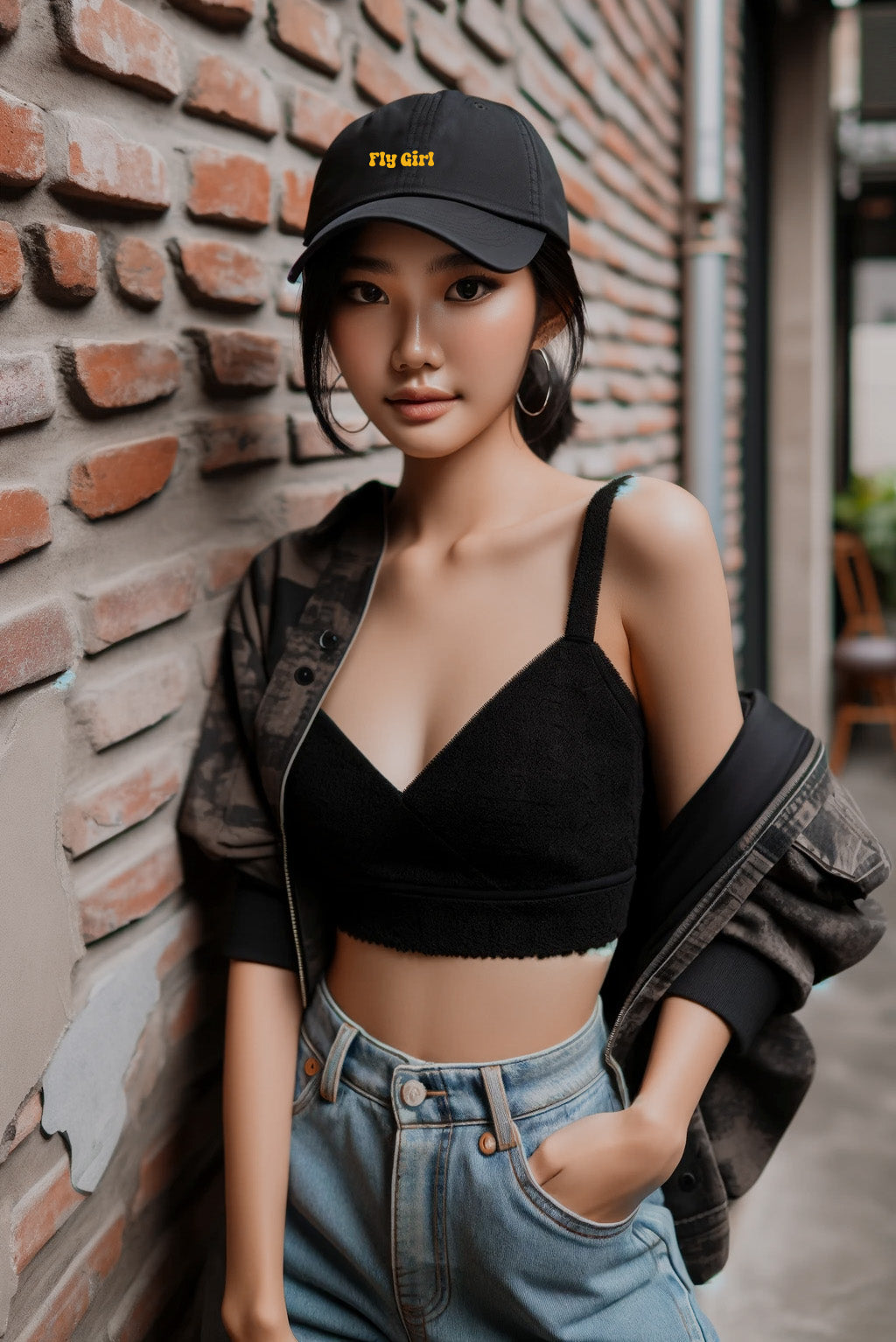 Fly Girl Yellow Dad Hat