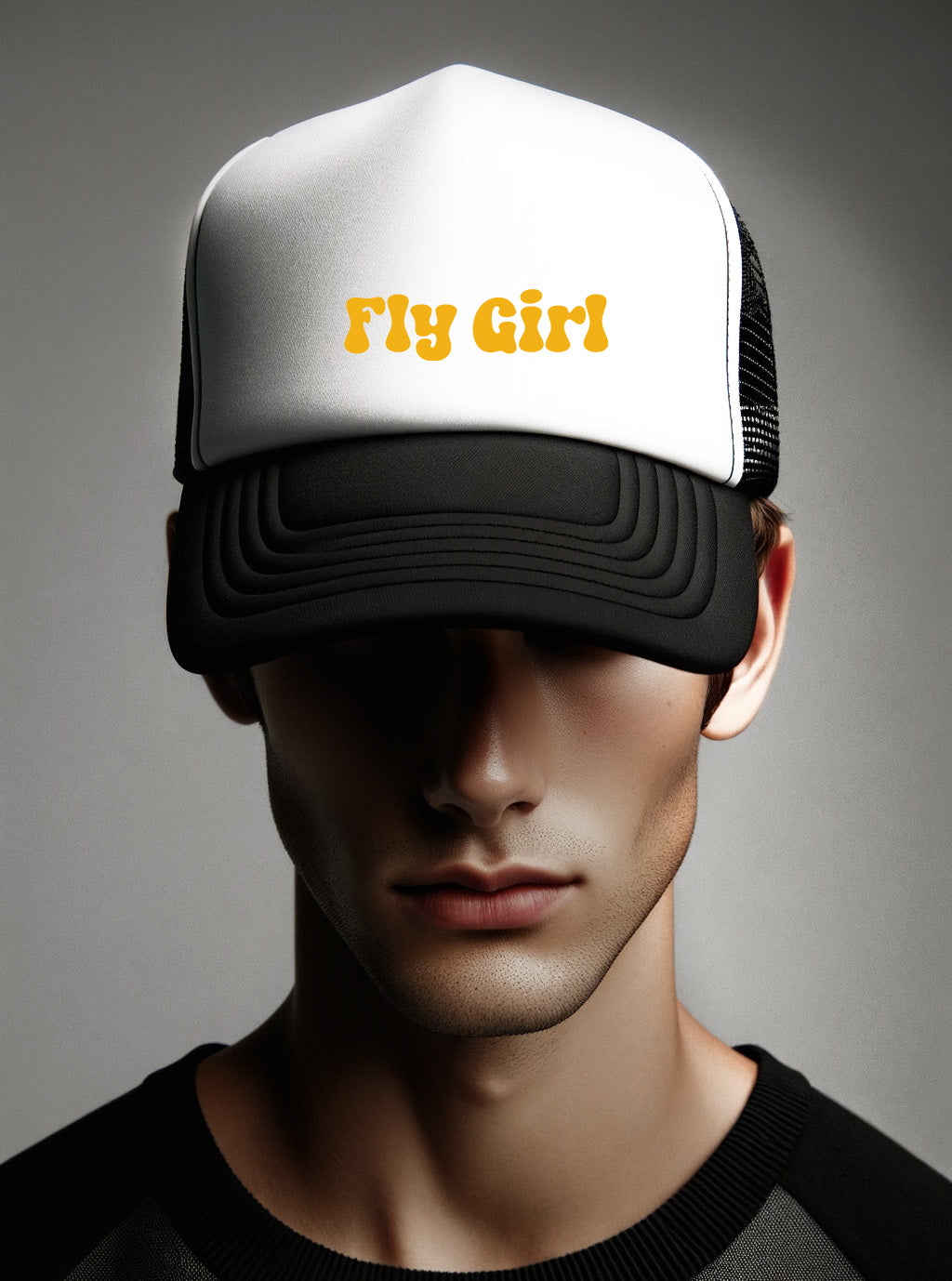 Fly Girl Yellow Foam Trucker Hat
