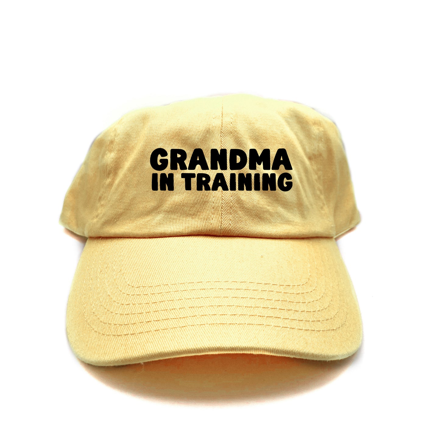 grandma in training black dad hat