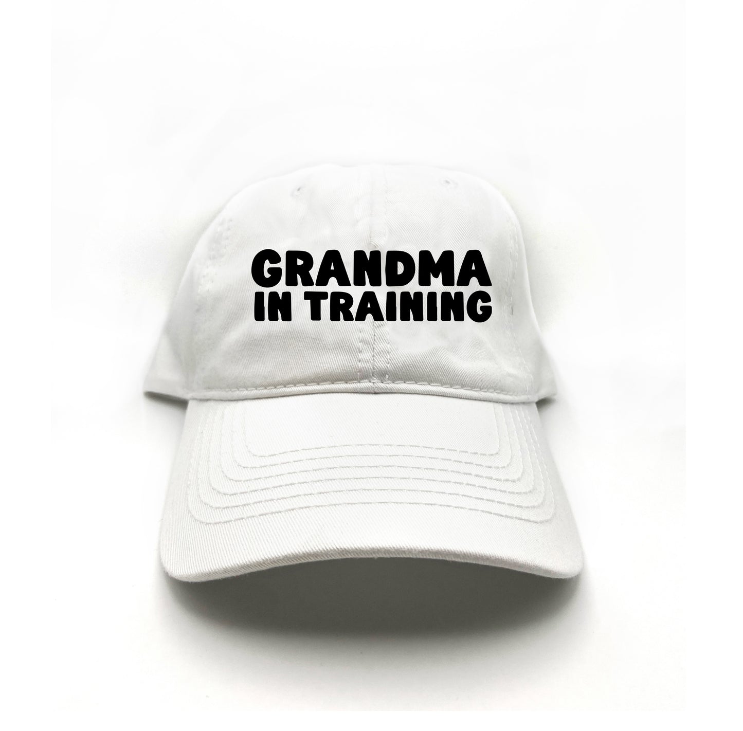 grandma in training black dad hat
