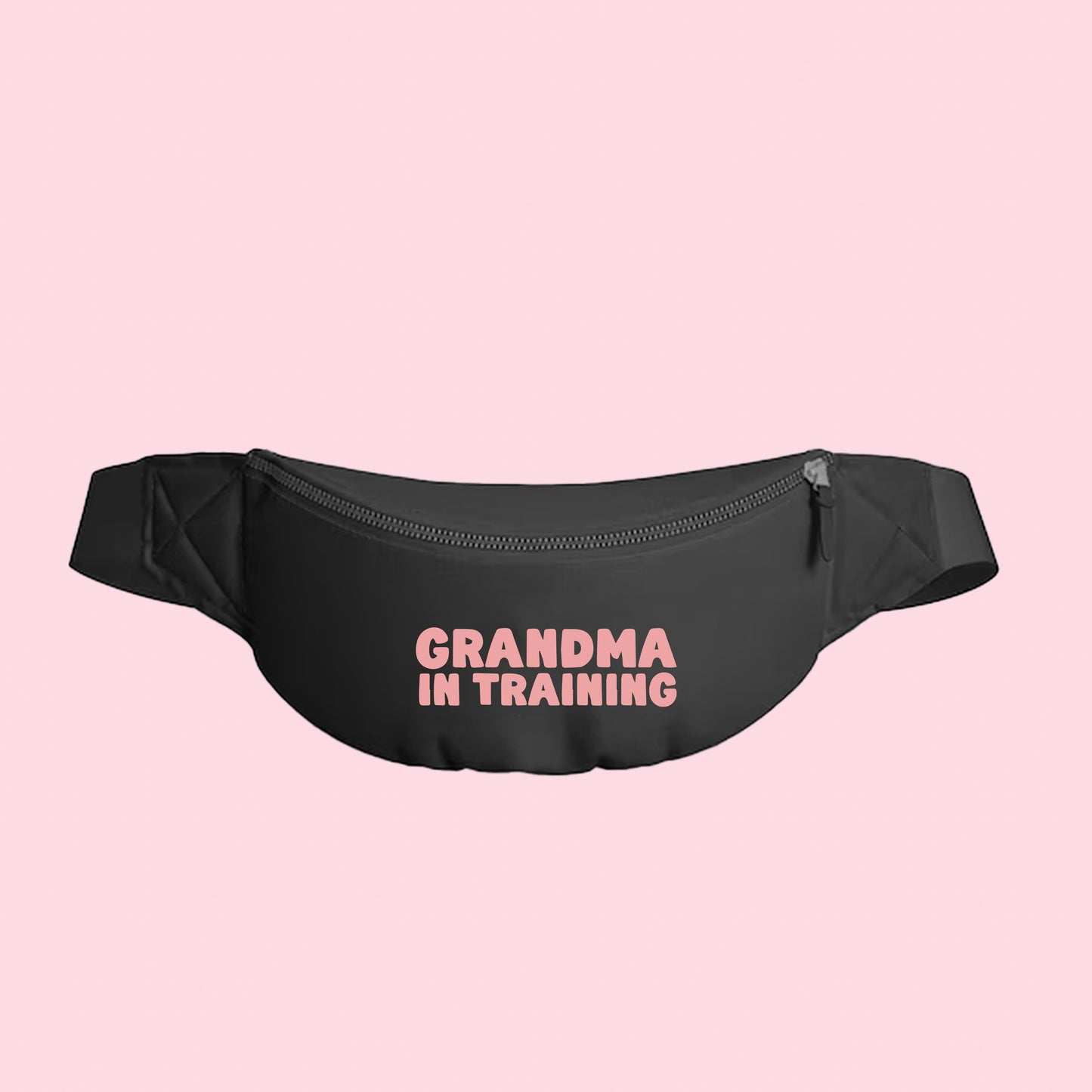grandma in training pink fanny pack