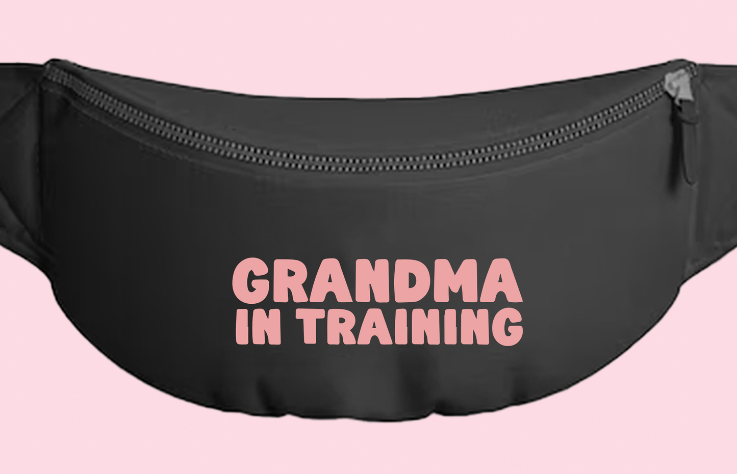 grandma in training pink fanny pack