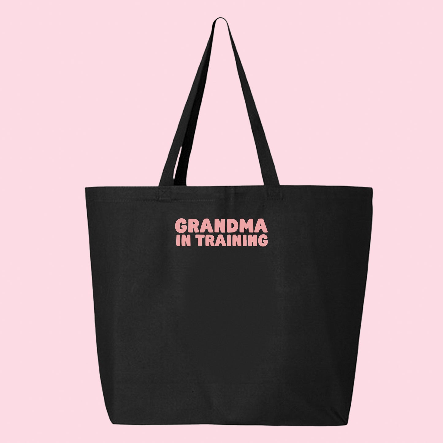 grandma in training pink tote bag