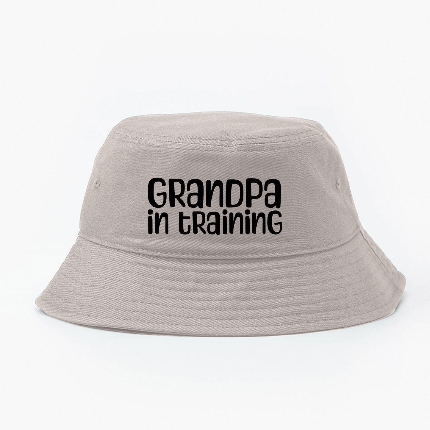 grandpa in training black bucket hat