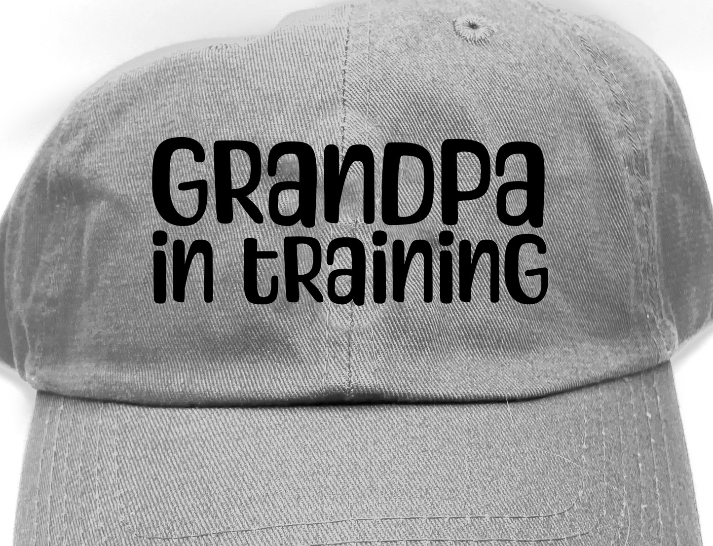 grandpa in training black dad hat