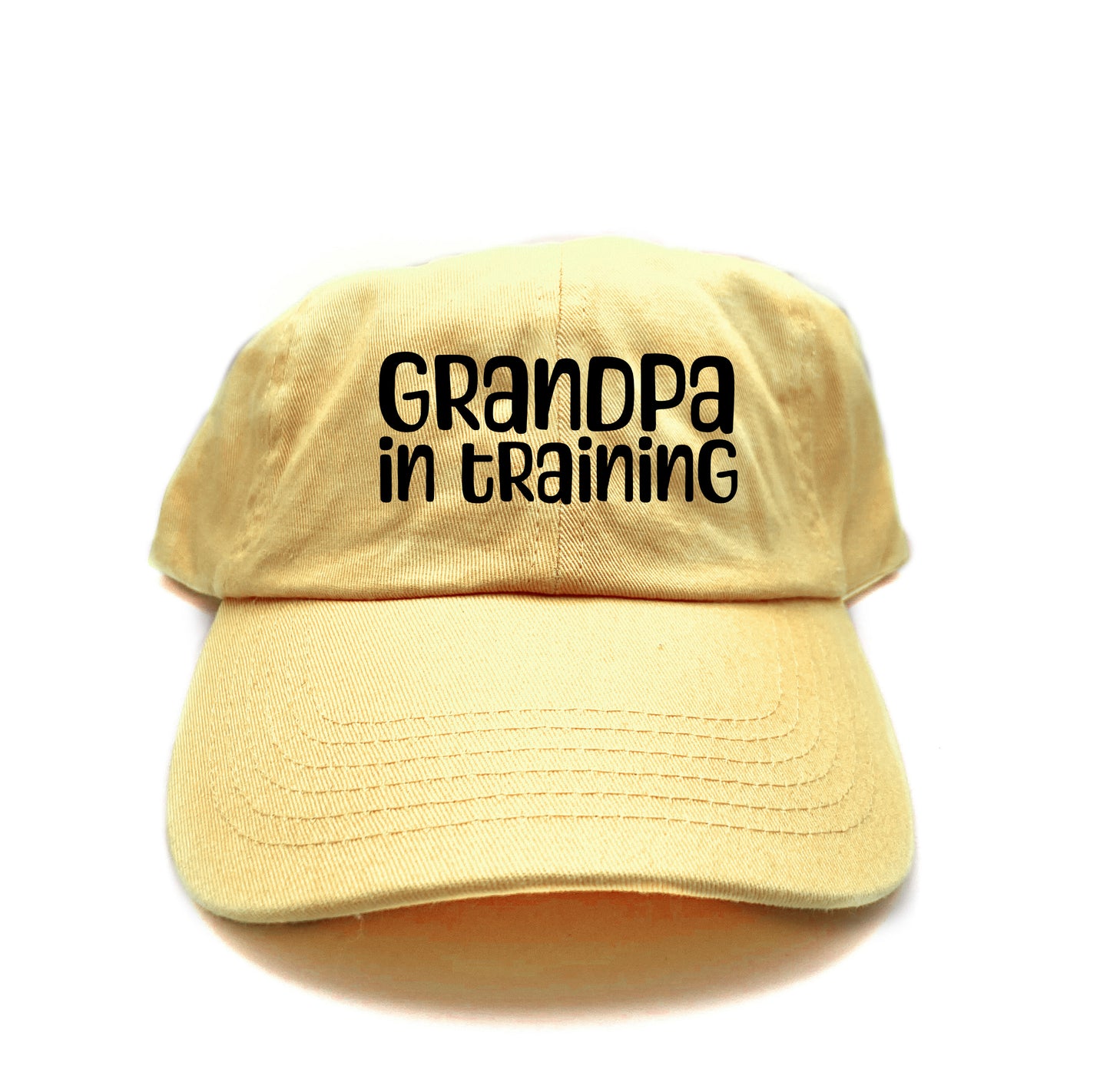grandpa in training black dad hat