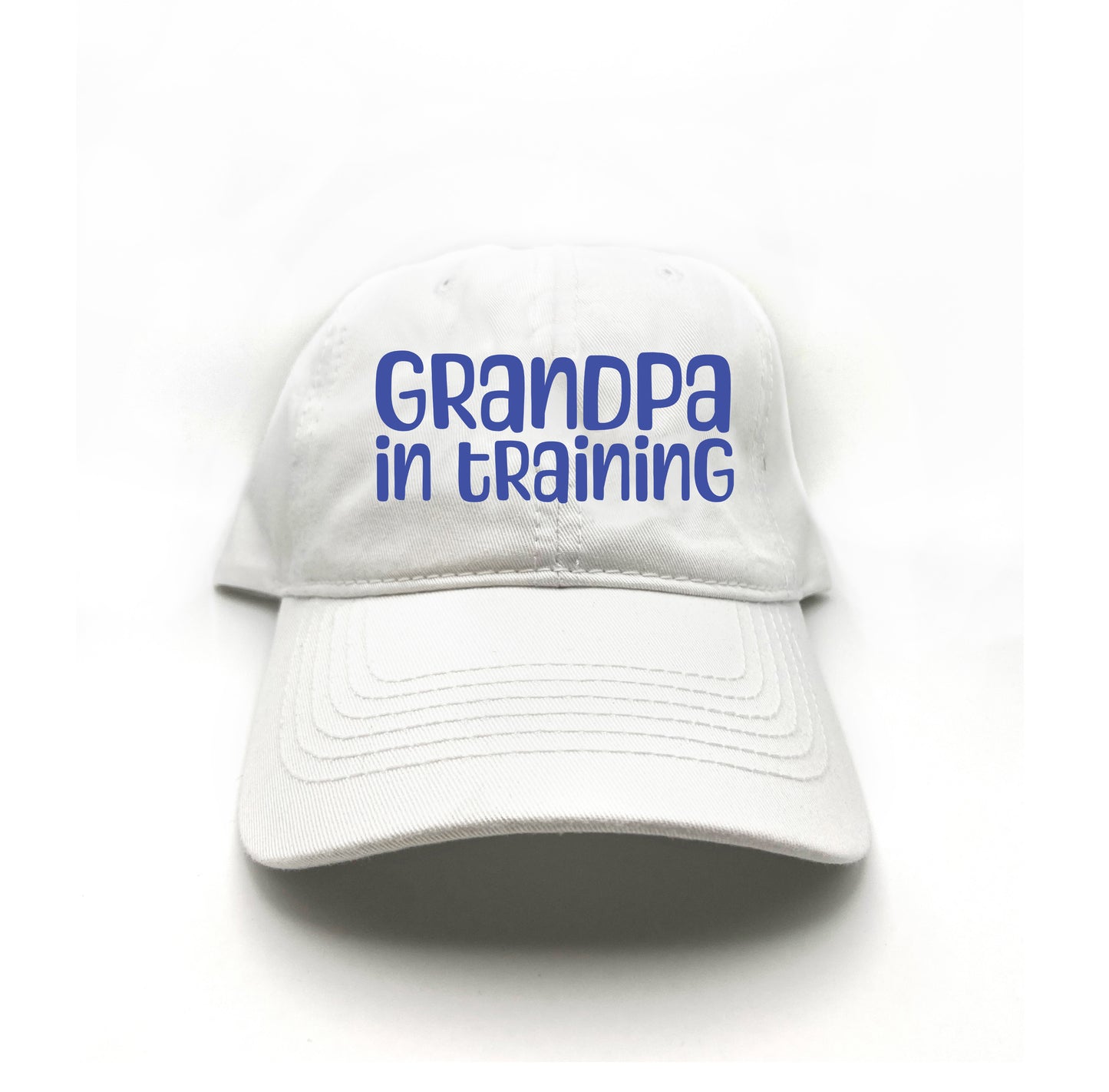 grandpa in training blue dad hat