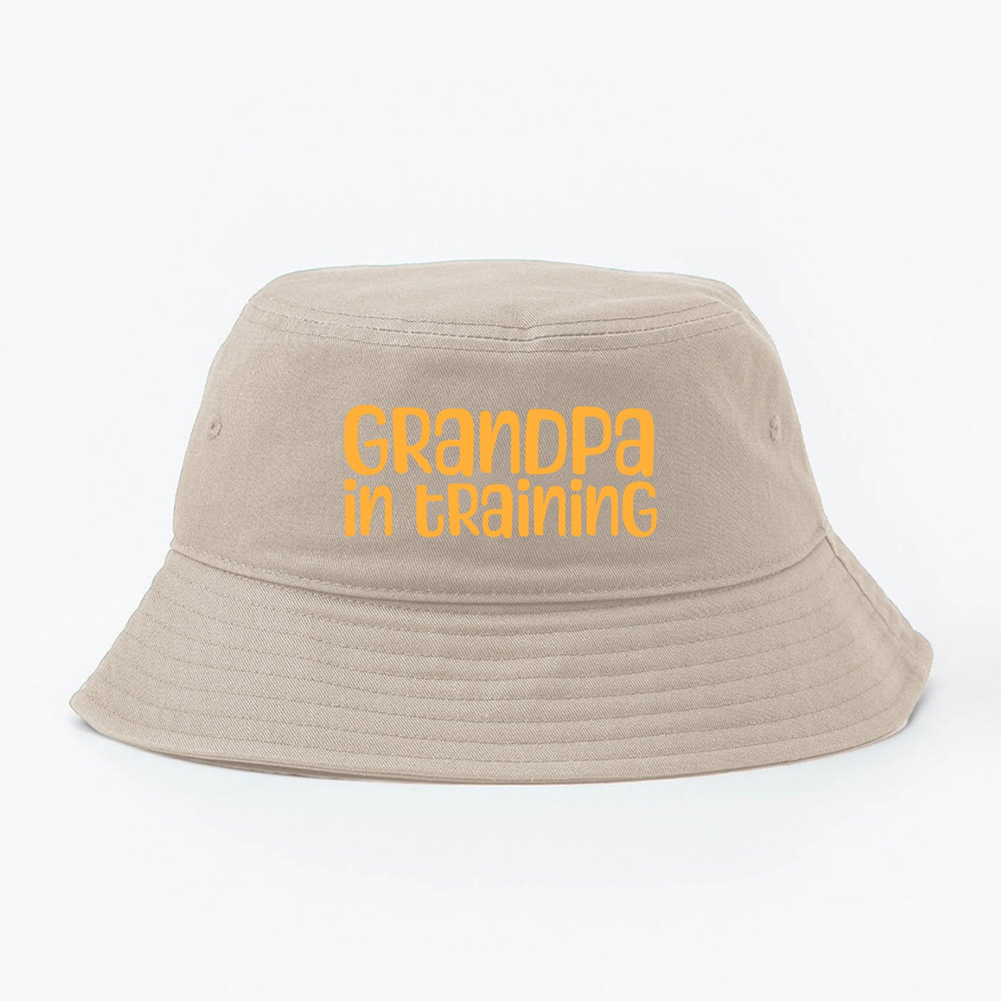 grandpa in training yellow bucket hat