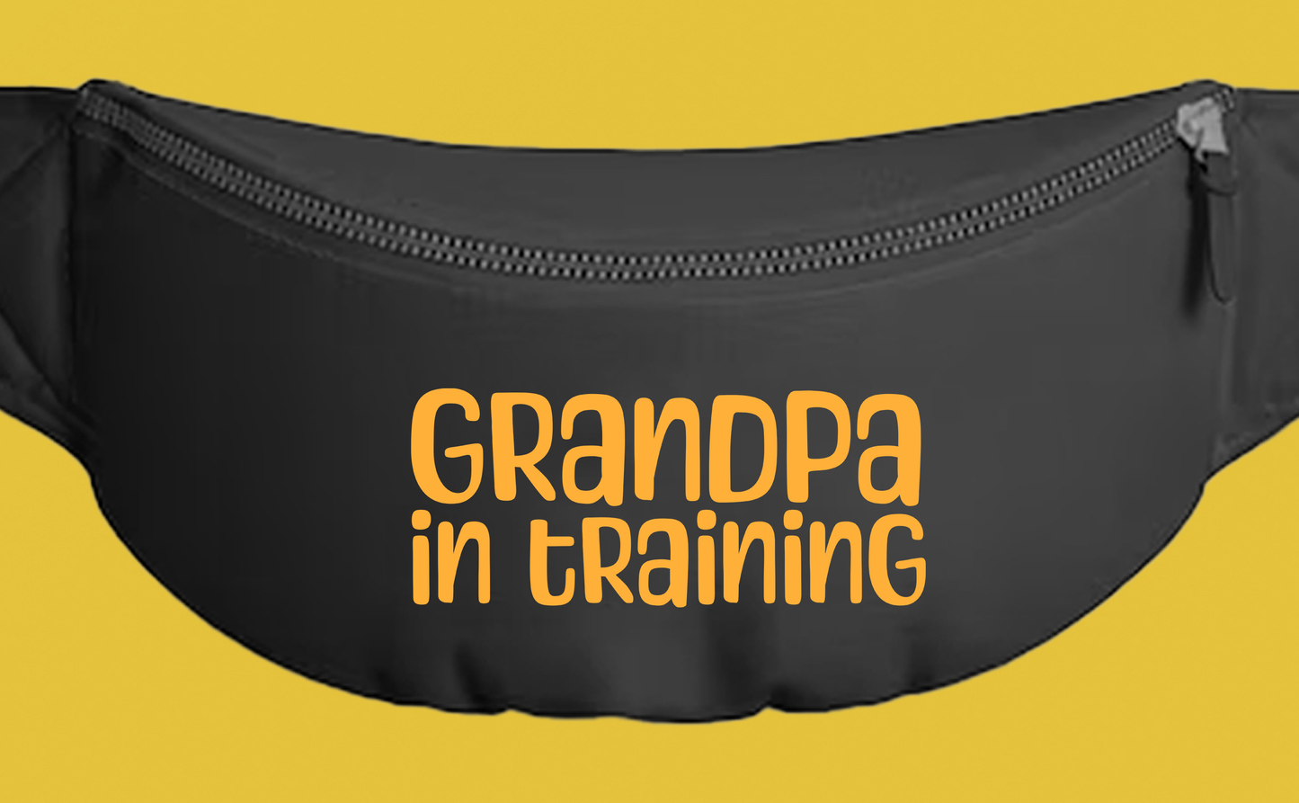 grandpa in training yellow fanny pack