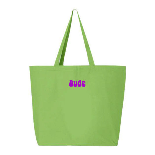 Dude Purple Tote Bag