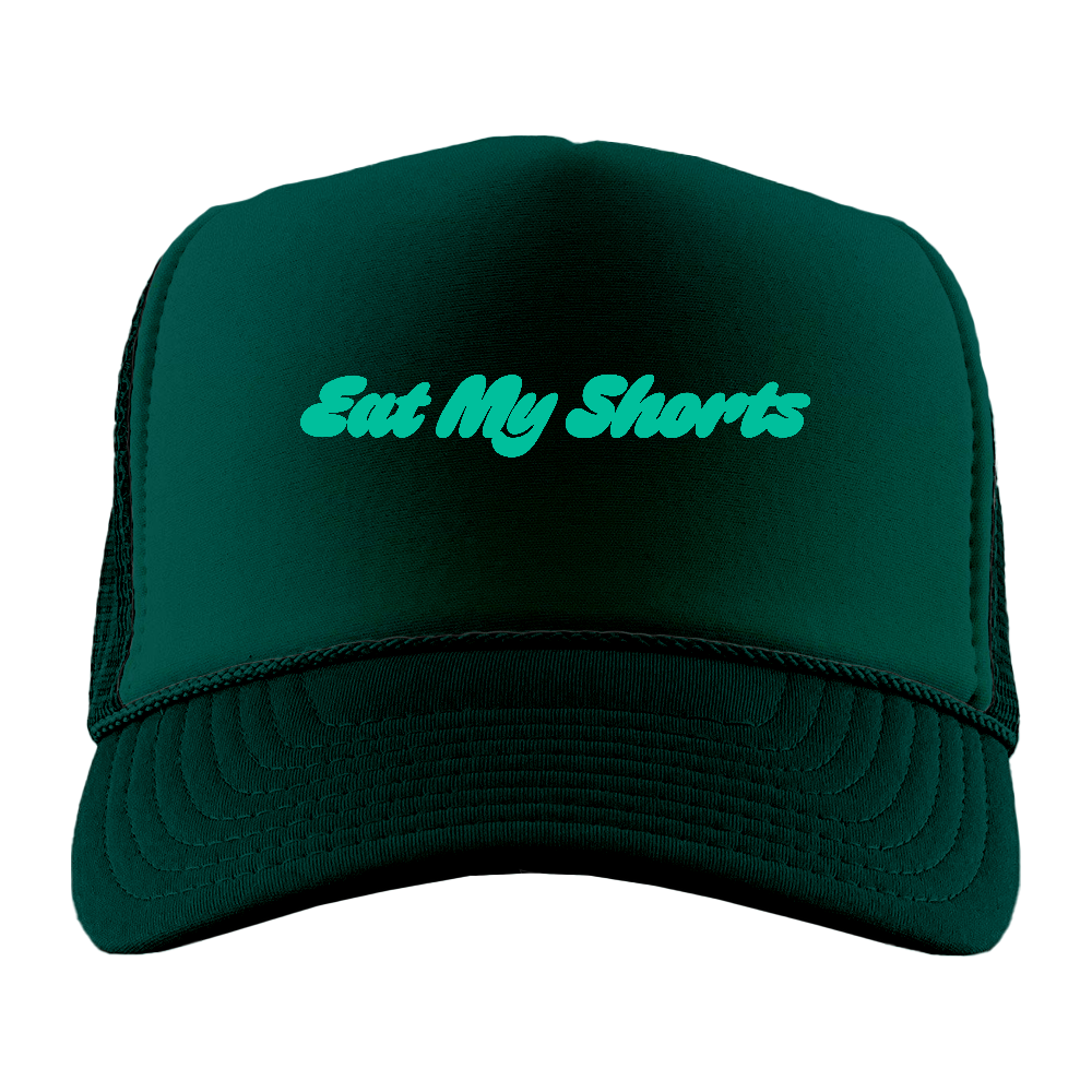 Eat My Shorts Green Foam Truckers hat