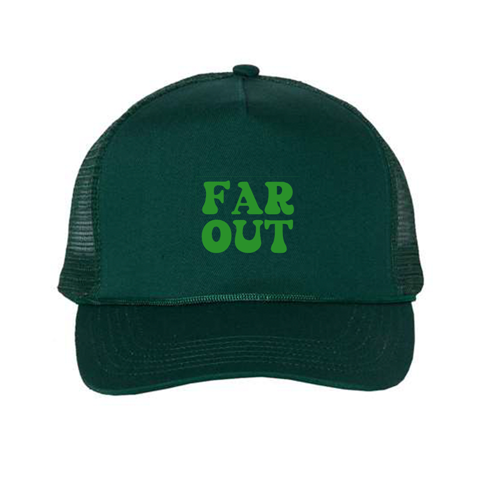 Far Out Green Foam Trucker Hat
