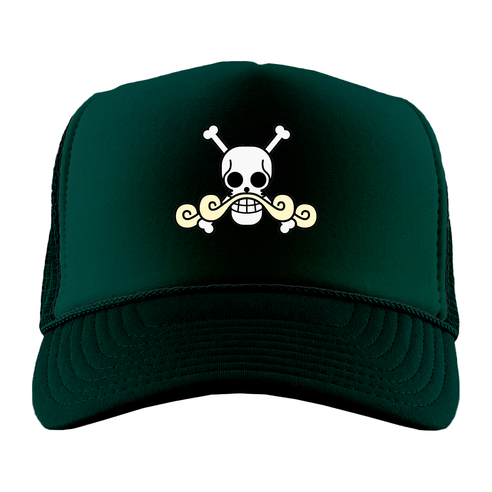 Roger Pirates jolly roger foam trucker