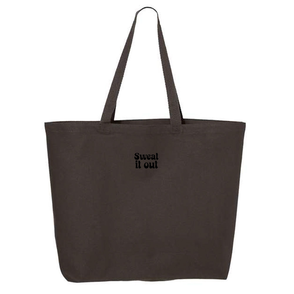 Sweat It Out Black Tote Bag