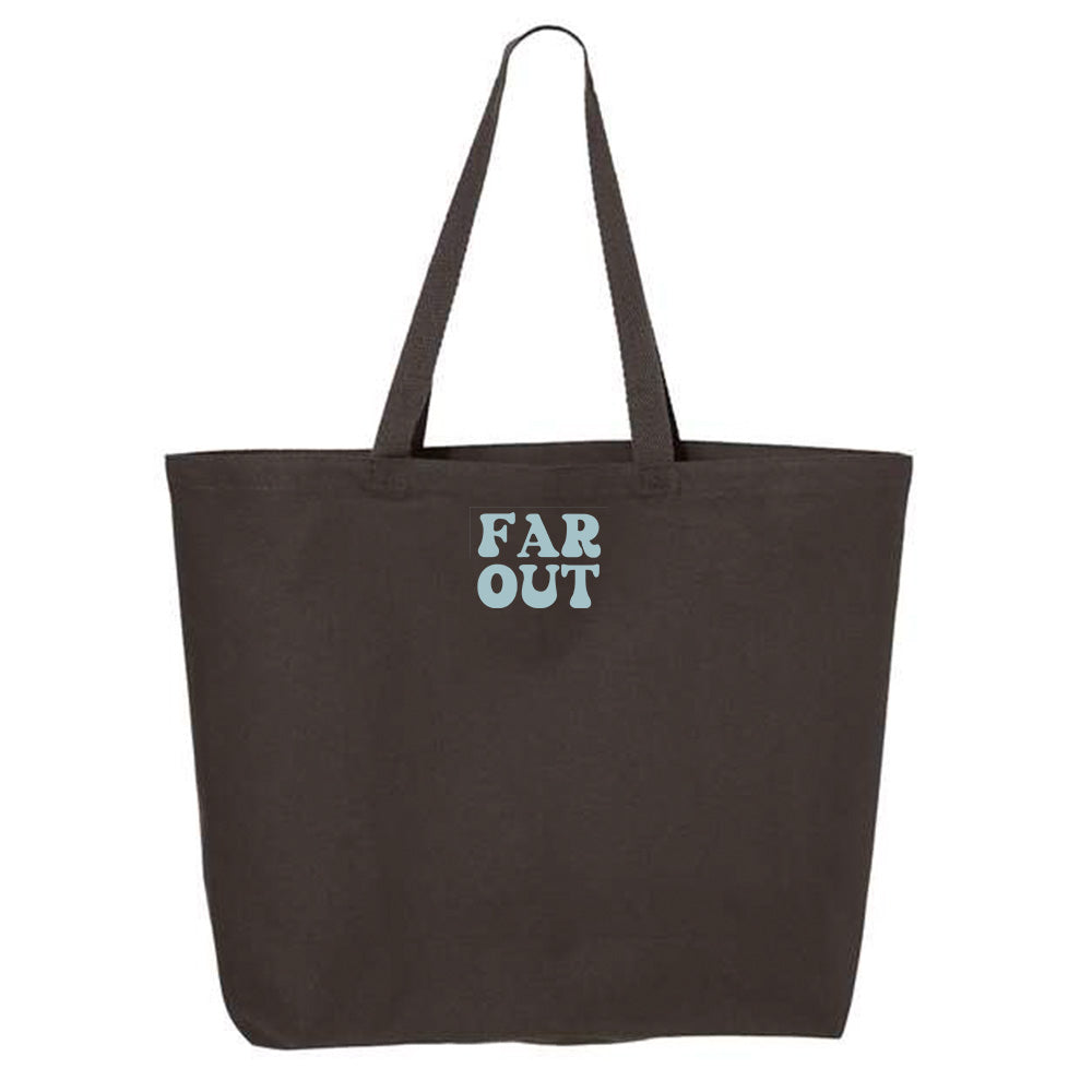 Far Out Blue Tote Bag