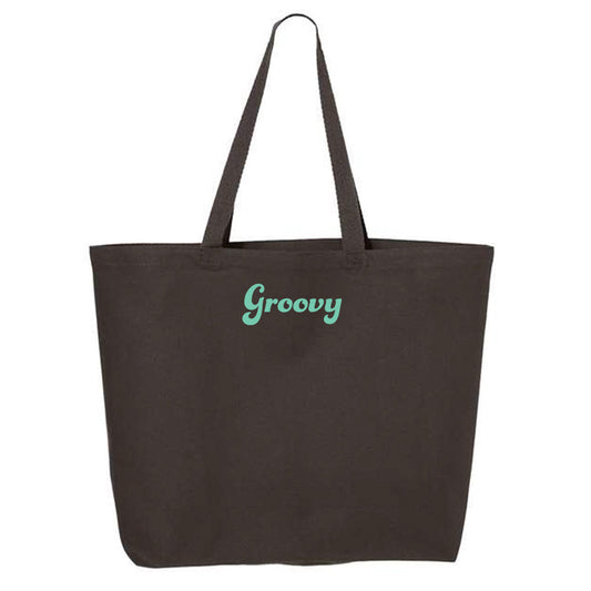 Groovy Teal Tote Bag