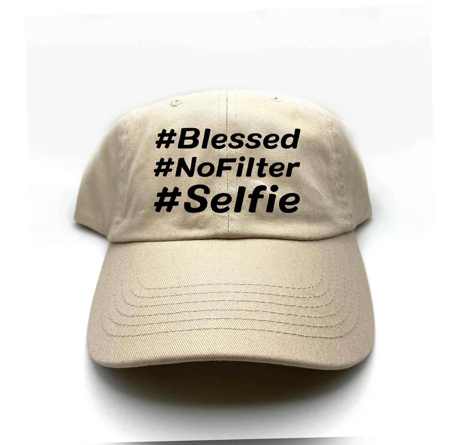 #Blessed #NoFilter #Selfie Black Dad Hat