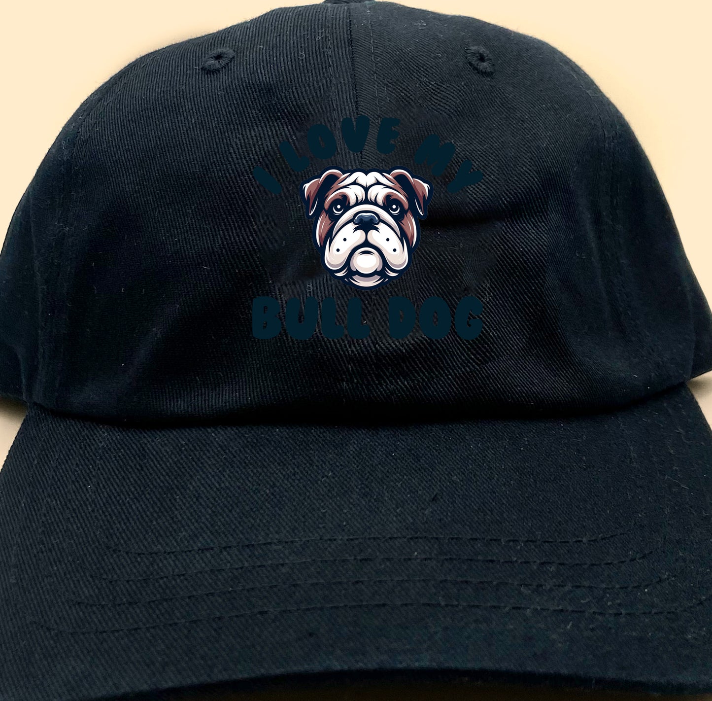 I Love My Bull Dog Dat Hat