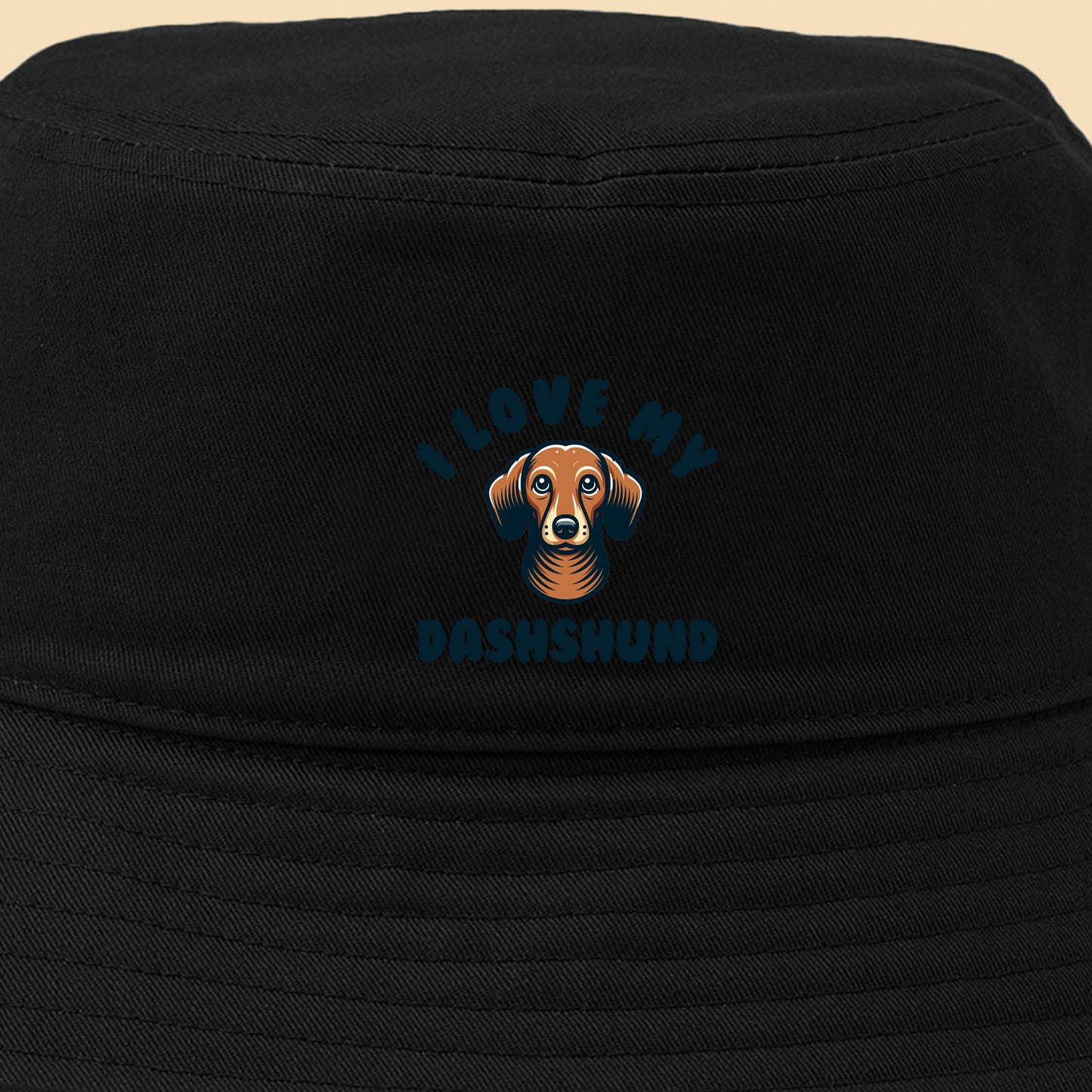 I Love My Dachshund Bucket Hat