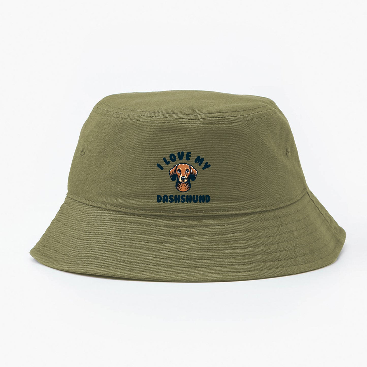 I Love My Dachshund Bucket Hat