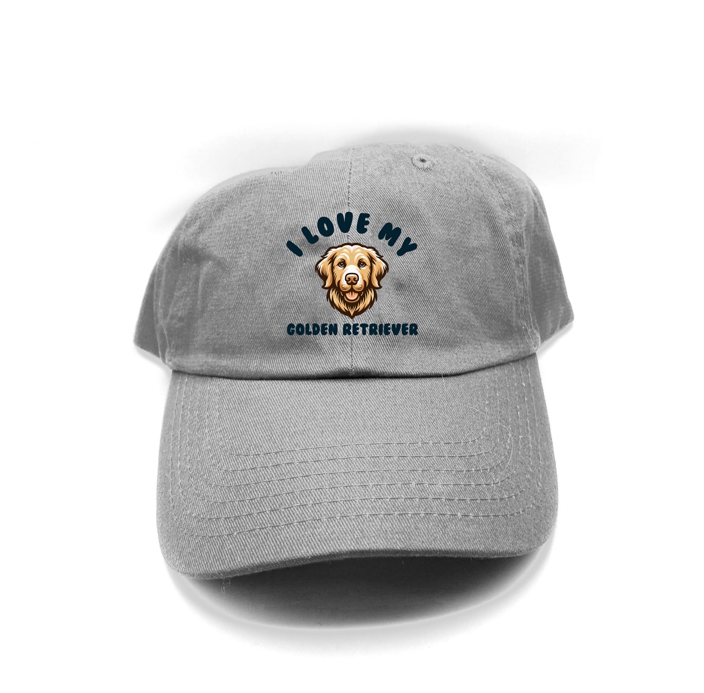 I Love My Golden Retriever Dad Hat