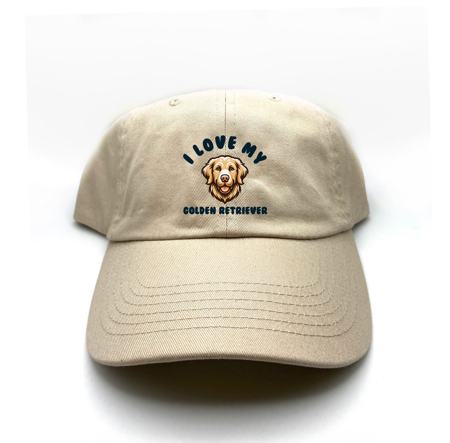 I Love My Golden Retriever Dad Hat