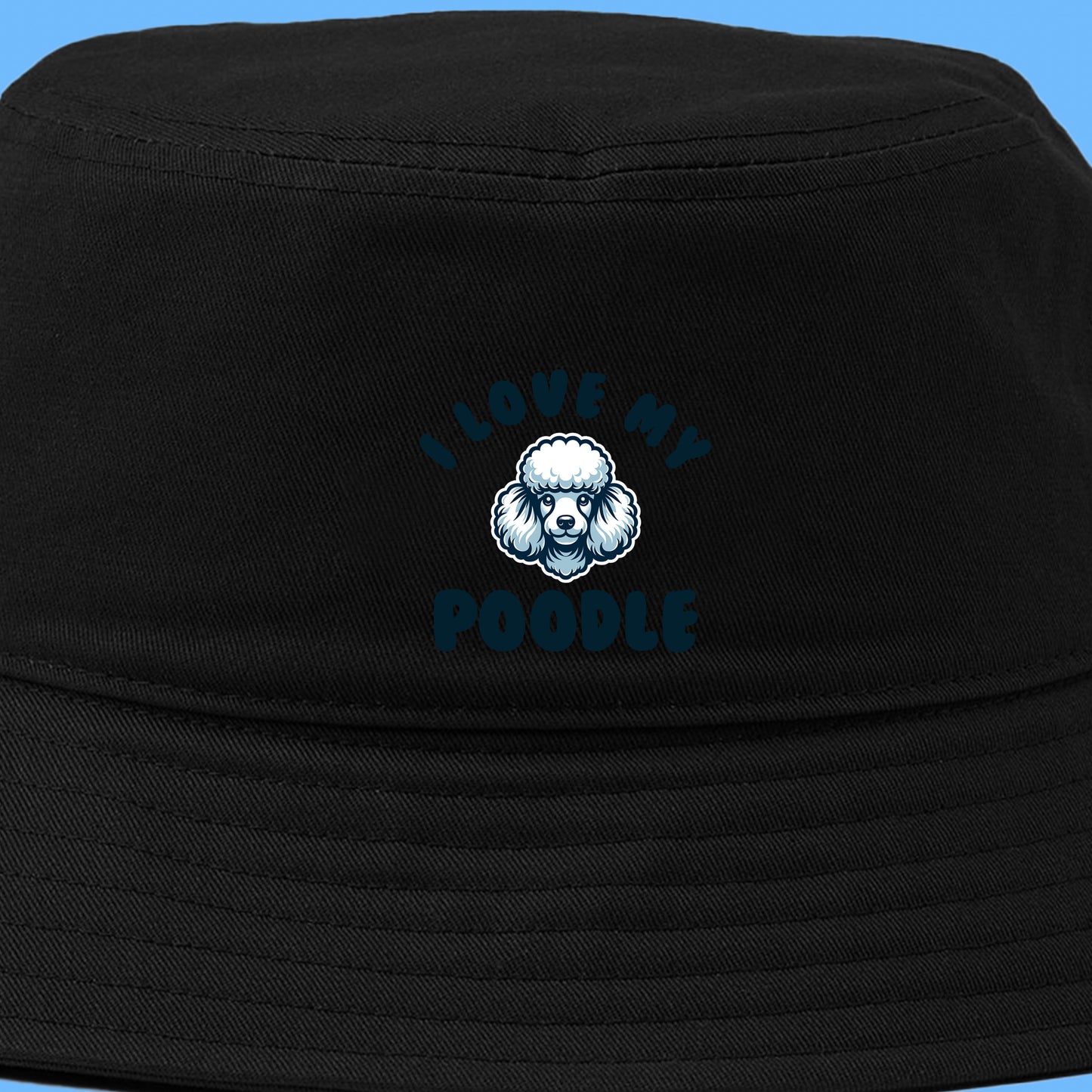 I Love My Poodle Bucket Hat