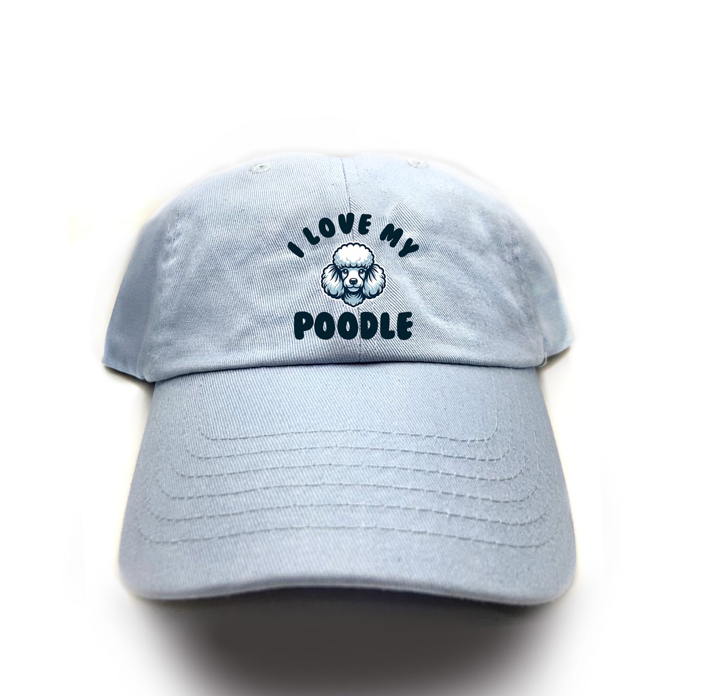 I Love My Poodle Dad Hat
